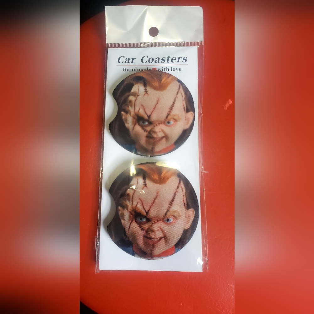 Spooky Character Car Coasters